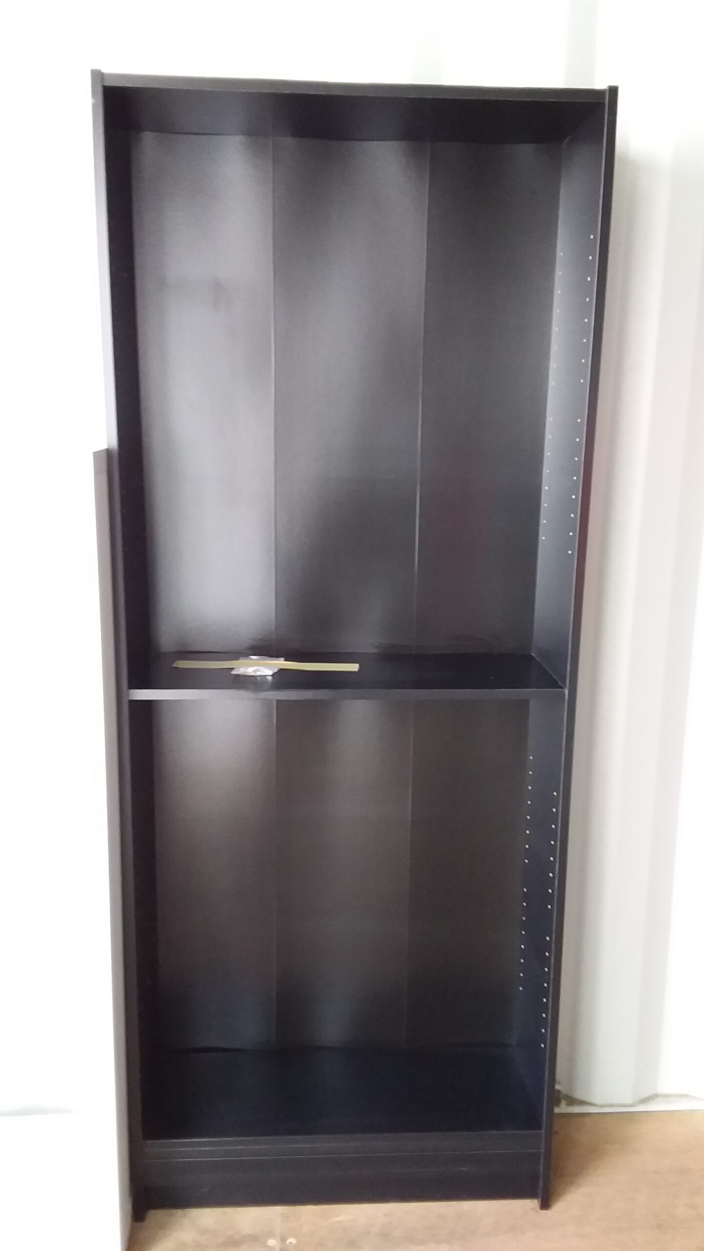Regalschrank, 5 Ordnerhöhen, B80xH200xT42cm, schwarz – Bild 2