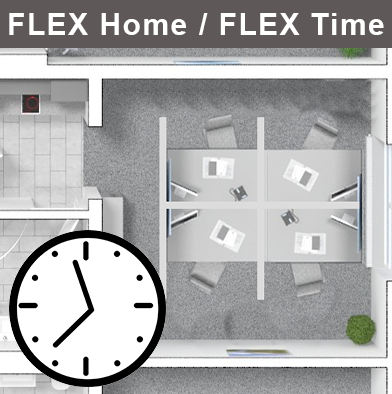FLEX Home und FLEX Time - Büros als günstige Geschäftsanschrift.